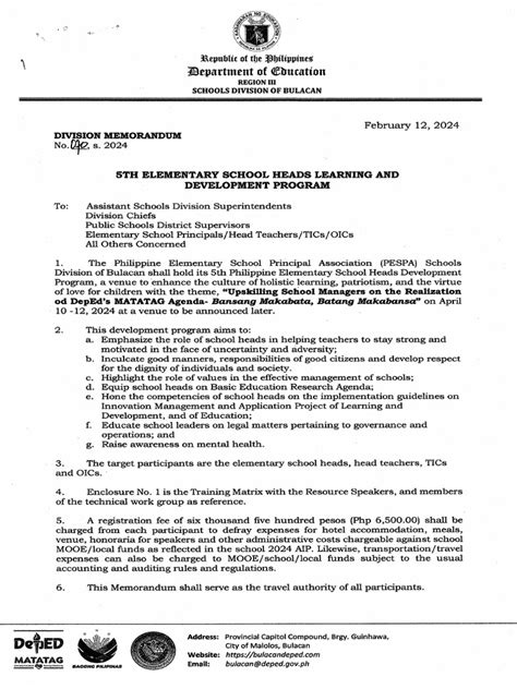 rqa bulacan|ANNOUNCEMENT! DIVISION MEMORANDUM .